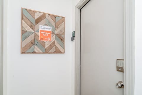 Apartment Entrance at top of stairs