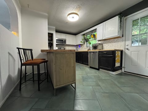 Kitchen with breakfast nook.