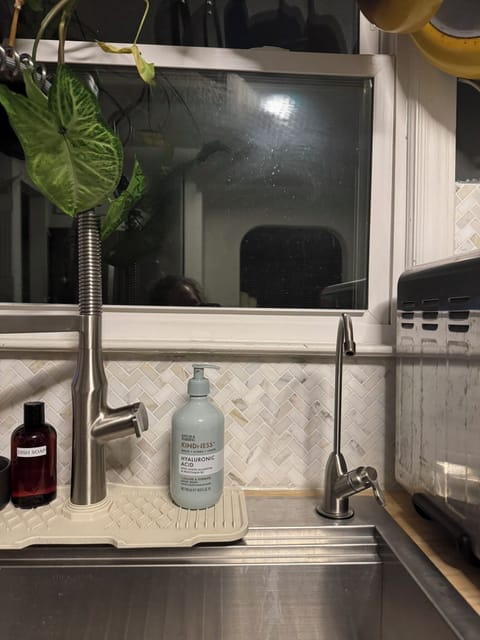 Right side of sink hose is a reverse-osmosis water filter!