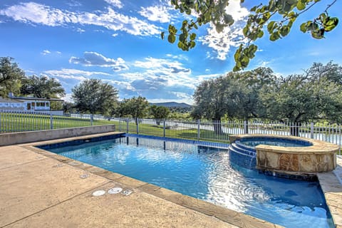 Lounge by the private pool and hot-tub