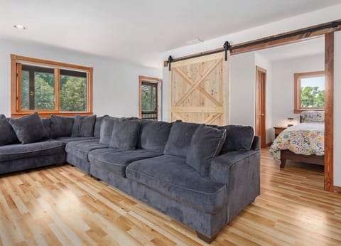 Relax in comfort on this over sized sectional 