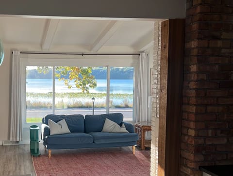 Beautiful lake view from the living room