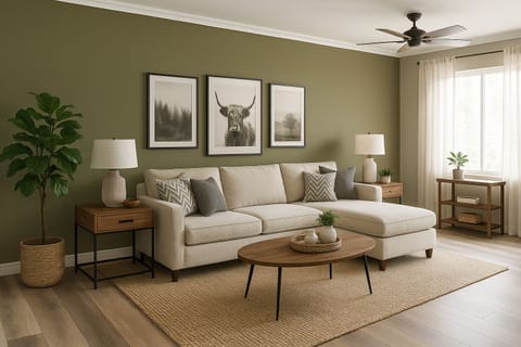 Visualization of furnished Living Room