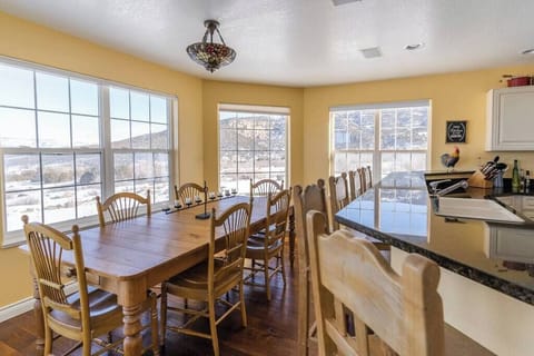 Spacious dining area with plenty of seating