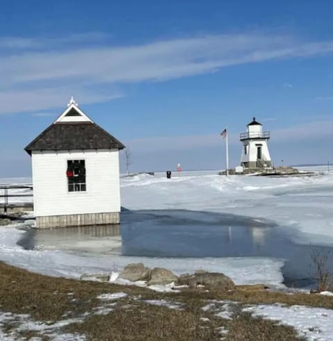 Frozen waters of Lake Erie.