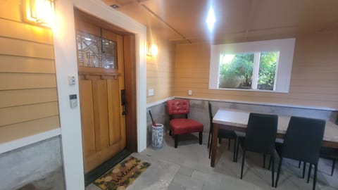 Entry with covered patio