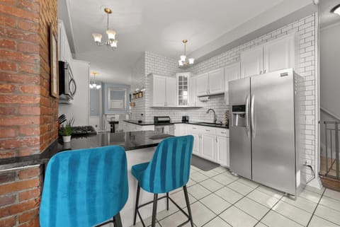 The updated kitchen offers ample space & all the comforts of home