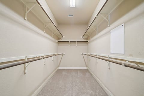 Large closet in primary bedroom