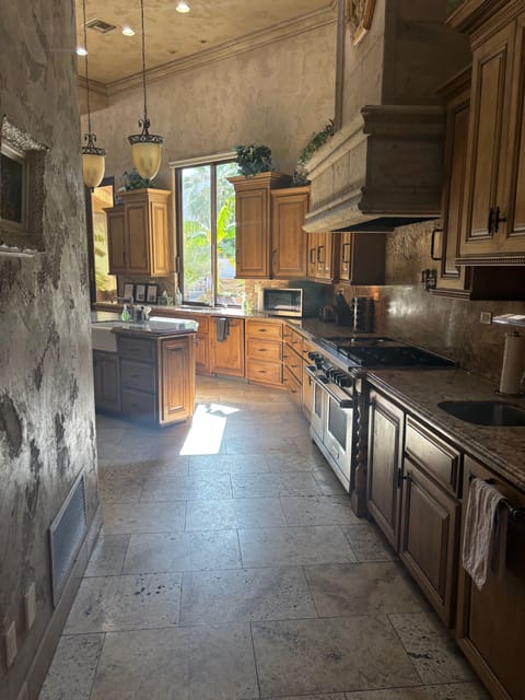 Kitchen w/ Subzero Fridge, Wine Cellar Wolf Stove, 3 dishwashers & 3 microwaves