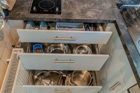 Pots, pans, sharp knives