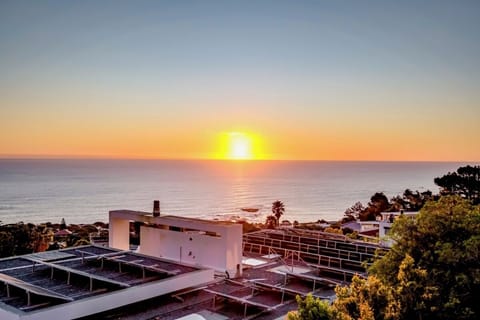Views towards Camps Bay beach from the terrace.