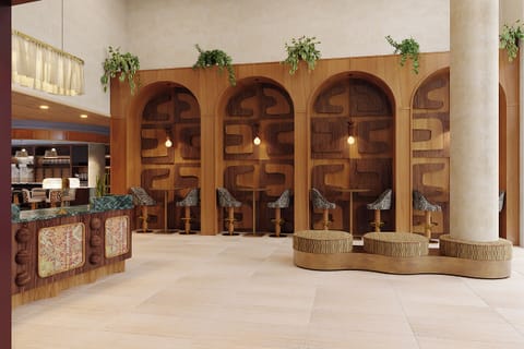 Cafe and Bar led by local culinary talent (please note these are still under construction)