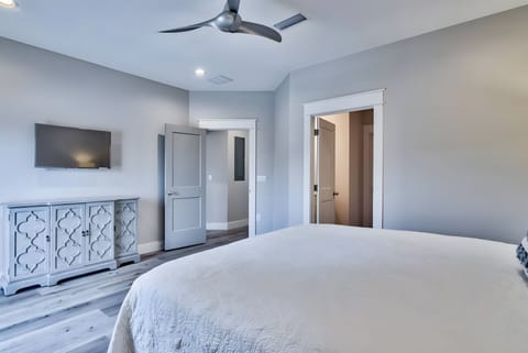 Bedroom #4 has room for a pack-n-play and direct access to the front balcony.