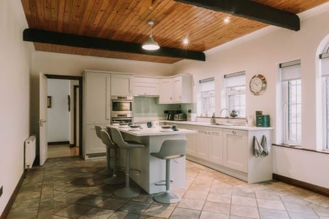 Bright and spacious kitchen with island