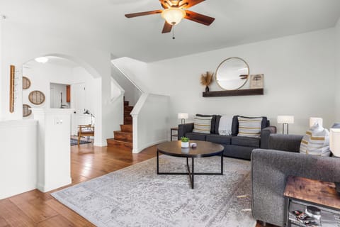Bright, airy living room made for relaxed gatherings.
