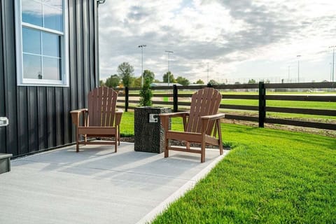 Enjoy comfort and quality conversations on the back patio