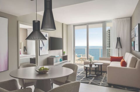 2 Bedroom Oceanview Poolview Suite Living Room