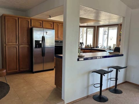 Spacious kitchen with gorgeous mountain views