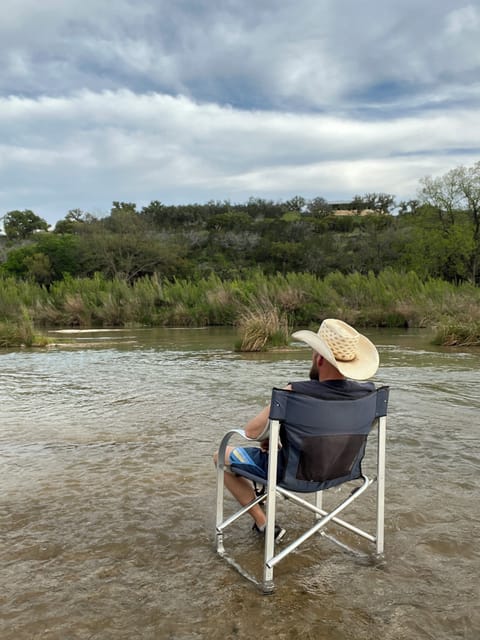 Bring a chair and sit in the river.
