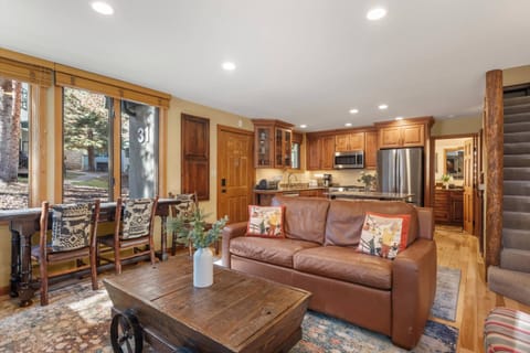 The open concept of the living and kitchen area make this a great space to enjoy time with family and friends.