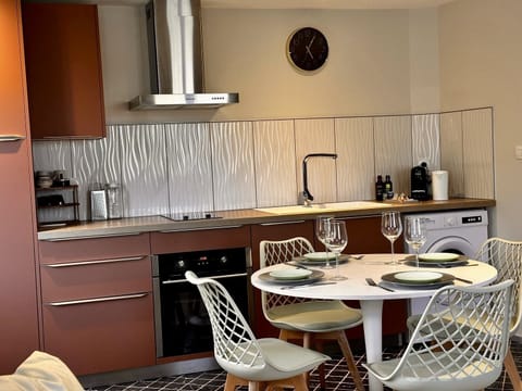Bright kitchen with countertop and storage space.