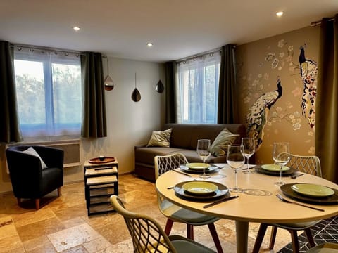 Bright and welcoming interior, perfect for remote work or relaxation.