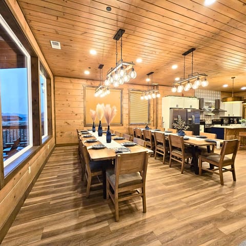 Gather everyone around the table for a meal or for a friendly board game or two.