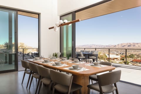 Stunning views from the dining room all day long from sunrise to night.