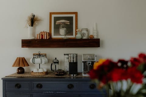 Coffee bar in the kitchen