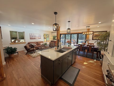 Open Living Room and Kitchen