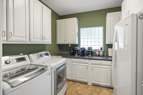 Laundry room and coffee bar 