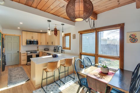 Dining Area & Kitchen | 1st Floor | Washer & Dryer