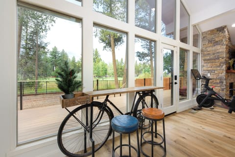Beautiful Views of Golf Course meadow from living room and kitchen