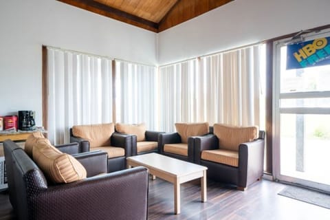 Gather by sunlit windows and enjoy a calm lounge moment.