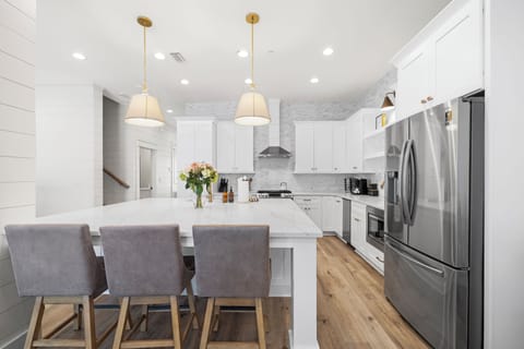 Large kitchen island with additional sink