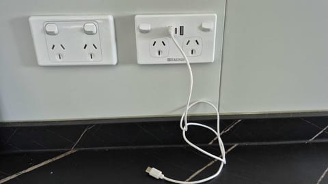 Each room has plenty of power outlets