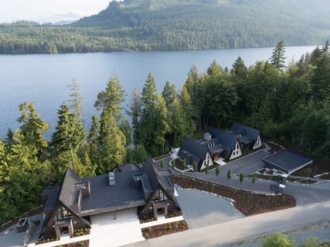 Aerial View of the Cabins and Main Cabin