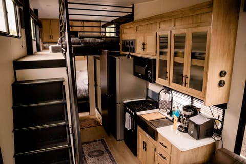 view from single bed in loft