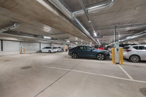This secure garage offers free parking and paid EV chargers, ensuring a hassle-free stay. Enjoy direct lift access from the garage to the apartment, making arrivals and departures smooth and effortless.