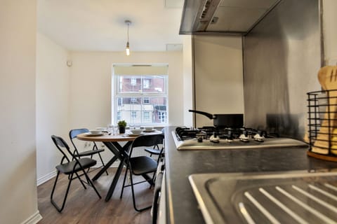 Kitchen has Gas Cooker and space for dining too.