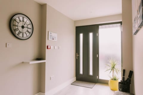 Entry hall with clock