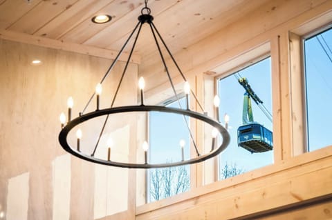 The cabin is located right near downtown Gatlinburg- the Ober Mountain ski lift goes right overhead!