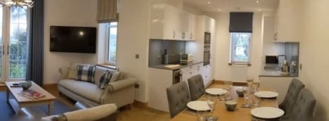 Living room and kitchen