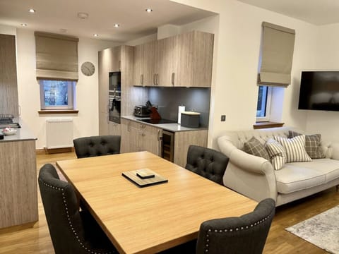 Living room and kitchen