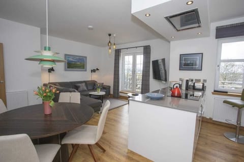 Living room and kitchen