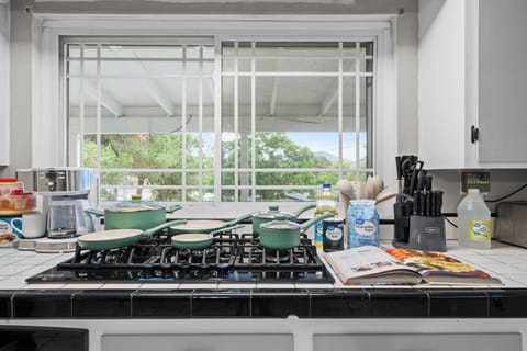 Kitchen offered a complete cookware set, perfect for convenient cooking.