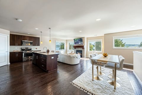 Open concept layout
