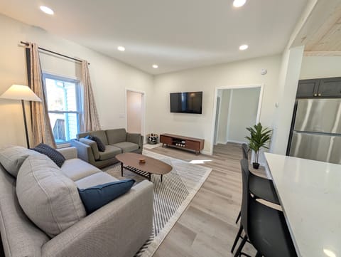 Plenty of light in this open, airy living space