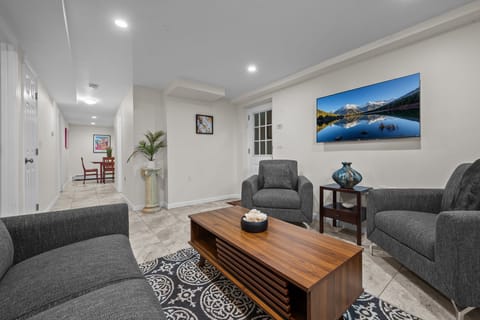 Cozy up in style- this living room is perfect for relaxation and gathering.