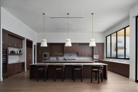 Massive island kitchen built for cooking and entertaining
